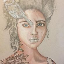 Sara . Drawing project by Paulina Zamayoa - 06.11.2018