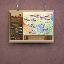 Pedaleando el Románico Palentino. Graphic Design, Photograph, Traditional illustration & Infographics project by La GIStería - 11.10.2017
