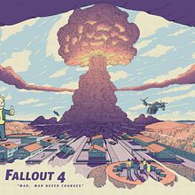 Fallout 4. Un proyecto de Diseño de carteles, Ilustración tradicional e Ilustración digital de Cristian Eres - 15.06.2018