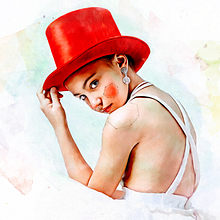 Mi Proyecto del curso: Retrato ilustrado en acuarela. Poster Design, Photograph, Studio Photograph, Portrait Photograph, Traditional illustration, Digital Illustration, and Watercolor Painting project by Víctor López - 06.14.2018
