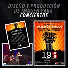 Diseño y Producción de imagen para conciertos Ein Projekt aus dem Bereich Grafikdesign und Werbung von Chack Robles - 18.05.2018
