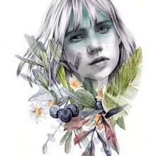 Portada editorial. "Ocho" de Rebeca Stones.. Editorial Design, and Traditional illustration project by Beatriz Ramo (Naranjalidad) - 06.15.2017