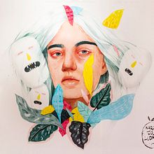 Mulafest 2017. Mural en vivo.. Traditional illustration, and Painting project by Beatriz Ramo (Naranjalidad) - 06.15.2018