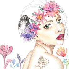 Mi primera experiencia con la pintura, las acuarelas y la tableta gráfica.   Súper divertido!!!. Un proyecto de Ilustración tradicional de Rosa Martha Celorio - 17.06.2018