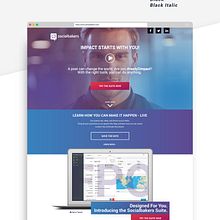 Social Bakers Lading PageNuevo proyecto. Un proyecto de Br, ing e Identidad, Diseño interactivo y UX / UI de Rodolfo Biglie - 18.06.2018