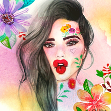 Mi Proyecto del curso: Retrato ilustrado en acuarela. Un projet de Illustration traditionnelle de Juliana Hernandez - 18.06.2018