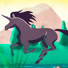 Running Unicorn / Frame by Frame Animation. 2D Animation, Character Animation, Sketching, and Traditional illustration project by Jorge Moreno - 06.19.2018