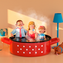 FAMILIA. Un progetto di Animazione, Direzione artistica, Character design e Modellazione 3D di Aarón Martínez - 19.06.2018