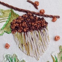 Mi Proyecto del curso: Técnicas básicas de bordado: puntadas, composiciones y gamas cromáticas. Een project van  Creativiteit van Lorena Bufidis Torres - 19.06.2018