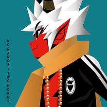 PROYECTO PARA BRANDING Y GRÁFICA: TENGU DARUMA BEAM!!. Un progetto di Design, Illustrazione digitale e Illustrazione vettoriale di Juan Carlos Acaro Barron - 29.06.2018