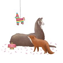 Animal Party 01. Digital Illustration project by bloz - 06.20.2018