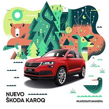 Skoda Karoq. Traditional illustration, and Vector Illustration project by Salmorejo studio - 06.20.2018