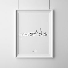The One Line Project: Capitales Europeas. Traditional illustration project by Joan Rico - 06.21.2018