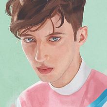 Troye Sivan's  Portrait. Un proyecto de Ilustración tradicional e Ilustración digital de Ana Patricia Arceo Salas - 21.06.2018