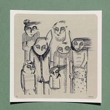 FAMILIA ESPERANDO AL AUTOBÚS . % Natalia Alfonso Ros tarafından hazırlanan Çizim, Grafik Tasarım, Geleneksel illüstras, on, Vektör İllüstras, Ve onu projesi - 11.01.2016