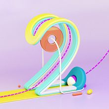 36 Días de Tipografía 2018. Un progetto di 3D, Creatività, Direzione artistica, Graphic design, Illustrazione tradizionale, Illustrazione digitale, Modellazione 3D e Tipografia di Lisa Odette - 18.07.2018