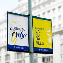 Campaña publicitaria "CMS" Centros Médicos de Salud de la comunidad de Madrid. Un proyecto de Diseño, Diseño de carteles y Publicidad de Grethel Balladares - 24.06.2018