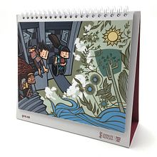 Illustration for GVA CALENDAR. Un proyecto de Ilustración tradicional de Cristina Durán & Miguel Á. Giner Bou - 26.06.2018