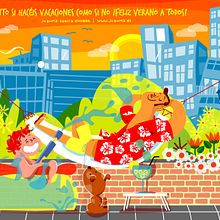 Vacaciones 2018. Un projet de Illustration traditionnelle de Juanma García Escobar - 28.06.2018