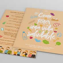 Campaña Vida Saludable. Design de cartaz, e Design gráfico projeto de La Casa Torcida - 11.08.2017