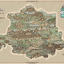 Mapa Ilustrado de Cáceres. Traditional illustration project by extremeño - 06.29.2018