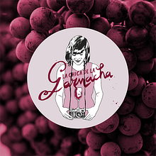 Logotipo para "La chica de la garnacha". Fine Arts, Art Direction, Design, Logo Design, Character Design, Graphic Design, Design Management, Traditional illustration, and Vector Illustration project by Cristina Jiménez - 06.30.2018