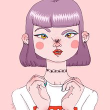 Pink ladies. Un progetto di Illustrazione tradizionale, Illustrazione digitale e Illustrazione vettoriale di Olga M. - 30.06.2018