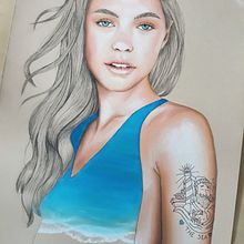 Ilustración con pastel y lápices de colores: MAR. Projekt z dziedziny Trad, c i jna ilustracja użytkownika Beatriz Contera Marco - 06.07.2018