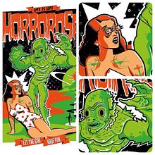 HORROROSO. Traditional illustration, and Screen Printing project by Diego Etcheverry - 07.02.2017