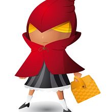 Caperucita Roja. Character Design, Digital Illustration, and Vector Illustration project by Alejandro Cabrera - 07.02.2018