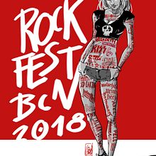Rock Fest Barcelona 2018. Un progetto di Fumetto di Josep Giró - 03.07.2018
