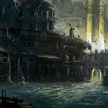 Mi Proyecto del curso: Concept art para videojuegos CIUDAD DE TOLONTE. Concept Art project by Daniel Rubio - 07.04.2018