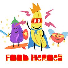 Food Heroes - Diseño de Personajes. Character Design project by Martin A. Rodriguez Molina - 01.03.2018