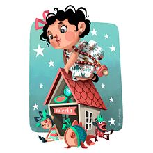Valeria. Traditional illustration project by Montse Casas Surós - 07.06.2018