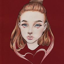 Sandra Illustration. Un proyecto de Ilustración tradicional y Dibujo a lápiz de Ksenia - 10.09.2017
