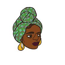 Pattern BlackPower: Josephine, Carol, Angela, Solange.. Un progetto di Design, Pattern design, Illustrazione tradizionale, Creatività, Disegno, Disegno di ritratti, Design di accessori, Fashion design e Illustrazione digitale di Ana Cebrian Martinez - 08.07.2018