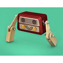Radio. Projekt z dziedziny 3D, Animacja postaci i Animacje 3D użytkownika Alicia Casado Delgado - 18.01.2018