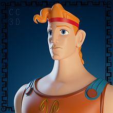 Hercules, Disney.. 3D, Character Design, and 3D Modeling project by Carlos Carmena García-Bermejo - 04.17.2016