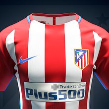 Atlético de Madrid Shirt 16-17.. 3D, Product Design, and 3D Modeling project by Carlos Carmena García-Bermejo - 07.10.2018