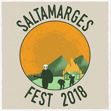 SALTAMARGES FEST 2018. Un proyecto de Diseño gráfico, Ilustración tradicional e Ilustración vectorial de Gerard Serrano Salvi - 11.07.2018