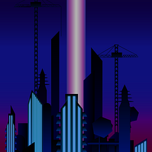 Ilustración.: La ciudad de Babel. Un progetto di Graphic design, Illustrazione vettoriale e Paesaggismo di Reimi T. - 11.07.2018