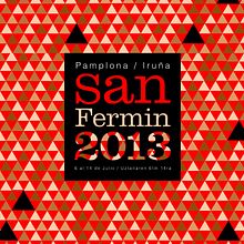Cartel San Fermin 2013 (propuesta). Poster Design, Graphic Design, and Traditional illustration project by Ana González - 07.12.2018
