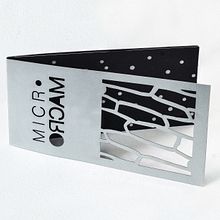 Cuaderno y logotipo Micro - Macro Corte Láser. Design, Editorial Design, Packaging, and Logo Design project by Ana González - 08.16.2017
