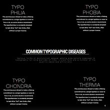 Proyecto "Common Typographic Diseases". Poster Design, Graphic Design, T, and pograph project by Ana González - 02.12.2015