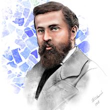 Retrato del joven Gaudí para El Palau Güell, cliente Diputación de Barcelona.. Un proyecto de Publicidad de Martin Echeverria Correa - 12.07.2018