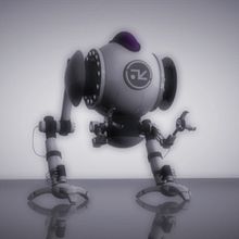 Robot floc. 3D, Character Design, and Rigging project by Alan Gonzalez - 07.13.2018
