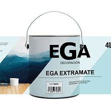 Diseño de identidad para Pinturas EGA. Etiquetas. Br, ing, Identit, and Graphic Design project by Leire San Martín - 07.13.2018