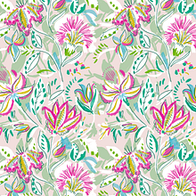 Pattern Design - Diseño floral de estampado para superficies. Fashion Design, Pattern Design, and Printing project by María Isolina García - 07.14.2018