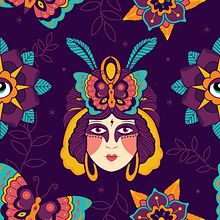 Abre tus ojos - Colombiatex 2018. Projekt z dziedziny Design, Pattern design i Grafika wektorowa użytkownika Kropsiland - 15.07.2018