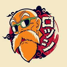 Dragon Ball Maestro Roshi | ilustración vectorial | Diseño para camisetas . Un progetto di Street Art, Disegno, Design, Costume design, Illustrazione tradizionale, Illustrazione digitale e Illustrazione vettoriale di Oscar Otaiza - 13.07.2018